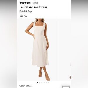 Petal & Pup Cream Midi Dress